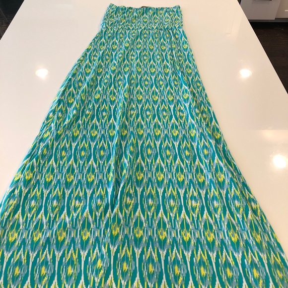 All for Color Strapless Maxi Dress size M - Picture 4 of 4